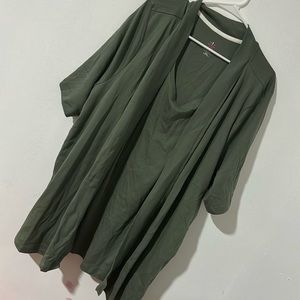 Isaac Mizrahi Live Essentials Cardigan Shirt